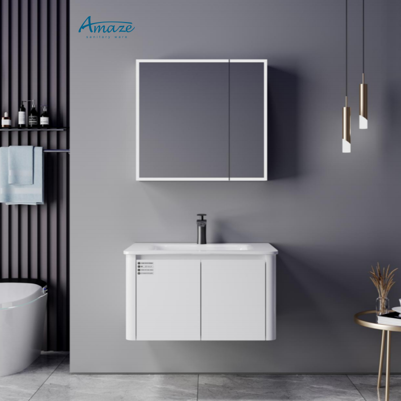 Home Living Bathroom Vanity - خزانة حمام AMAZE، أثاث حمام عصري