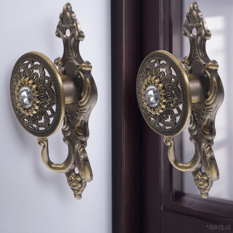 Home Bathroom Door - قطعتان من خطافات الستائر الأنيقة ذات
