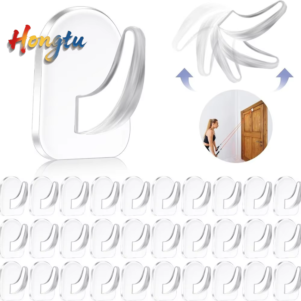 Home Bathroom Door - 10 قطع خطافات لاصقة صغيرة بسيطة.