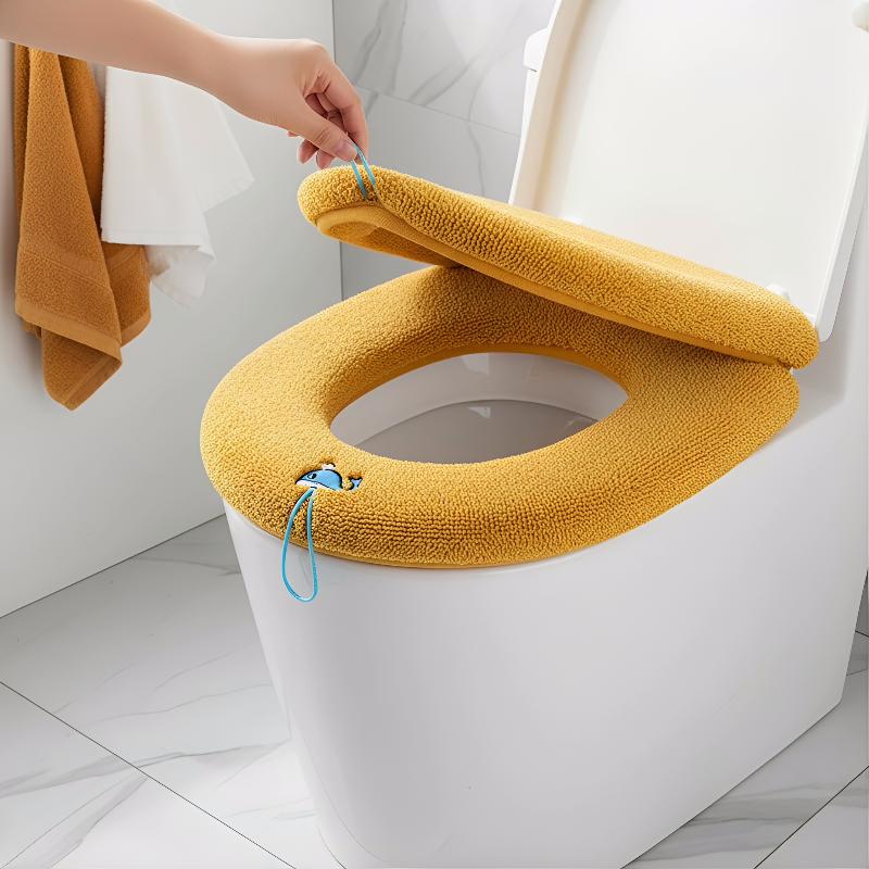 Zara Home Bathroom - غطاء مقعد حمام ناعم ودافئ قابل