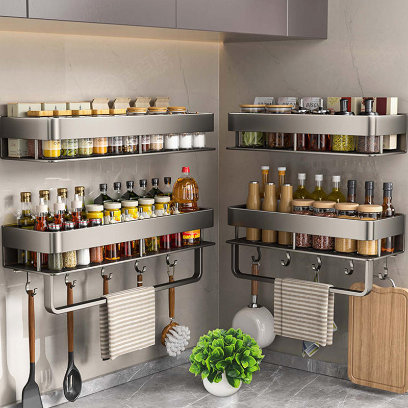 Home Goods Bathroom Cabinets - رف مطبخ من الألومنيوم، رف تخزين
