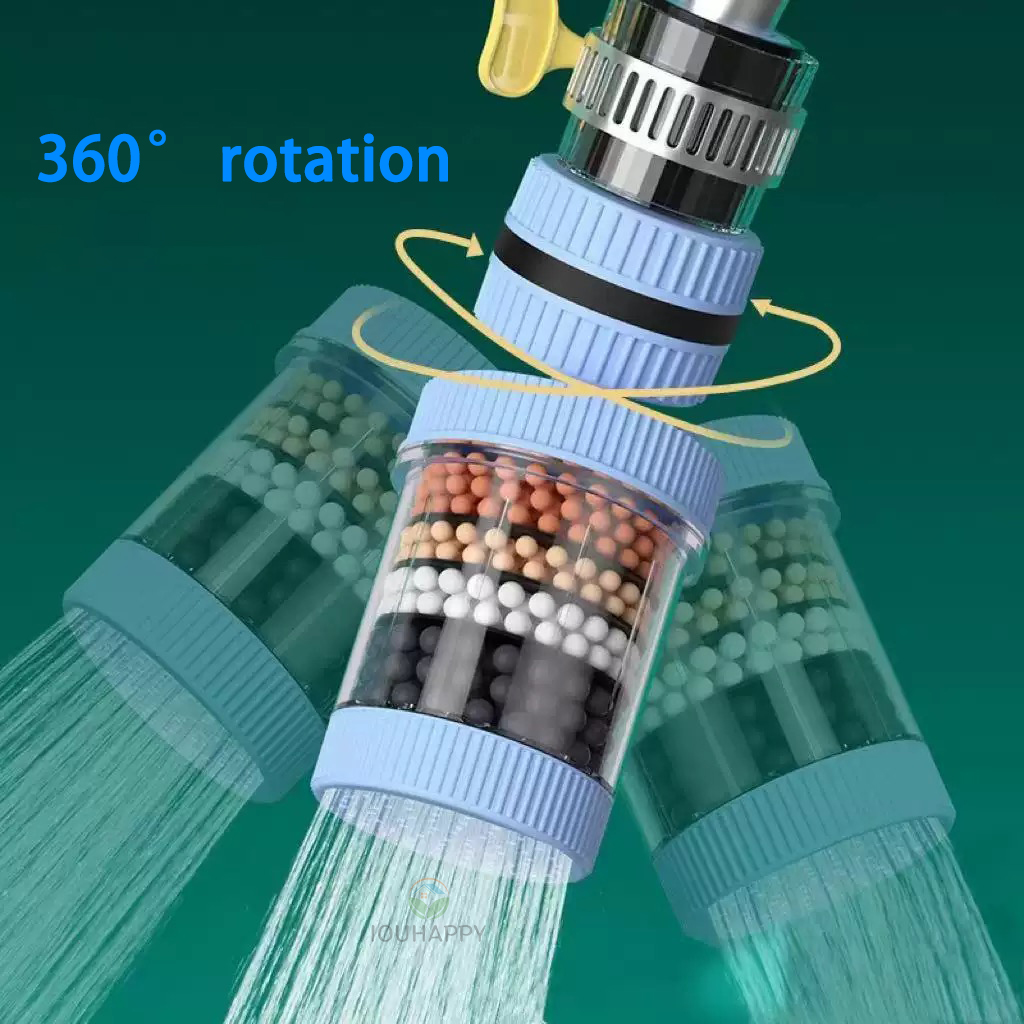 Home Bathroom Water Filter - 6 طبقات صنبور تصفية المياه العالمي