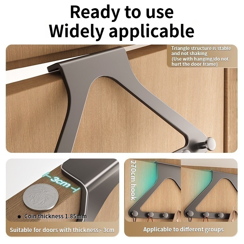 1 قطعة علاقة ملابس بلاستيكية ل - مراجعة Home Bathroom Door وسعره