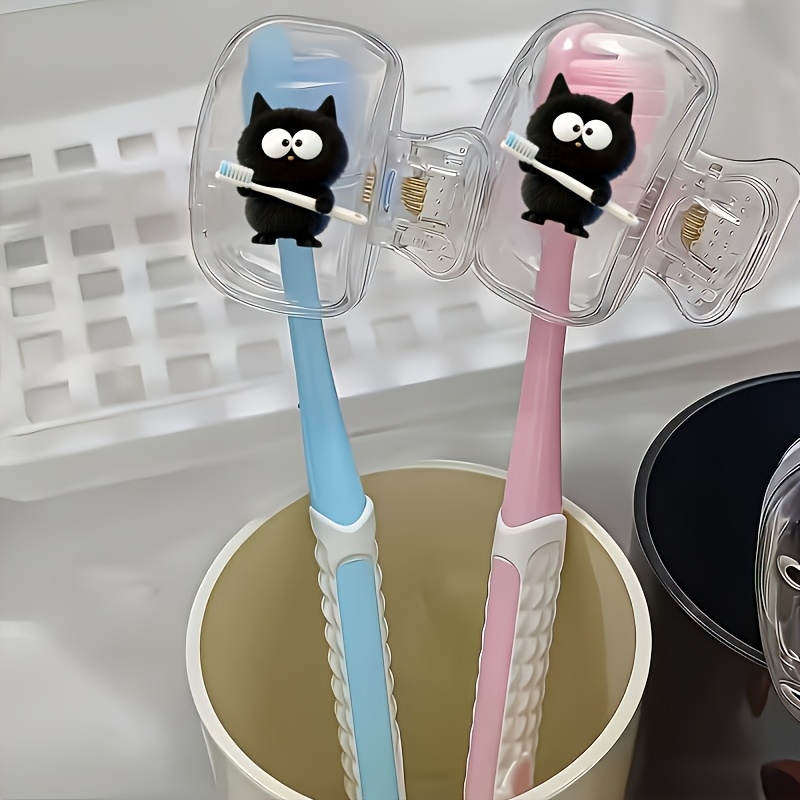 غطاء فرشاة أسنان على شكل قطة و - مراجعة Home Bathroom Supplies وسعره