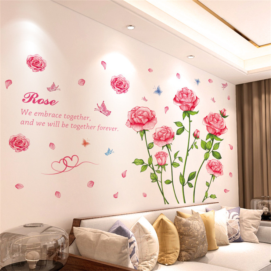 ثلاثية الأبعاد فراشة زهرة ملصق - مراجعة Home Bathroom Wallpaper وسعره