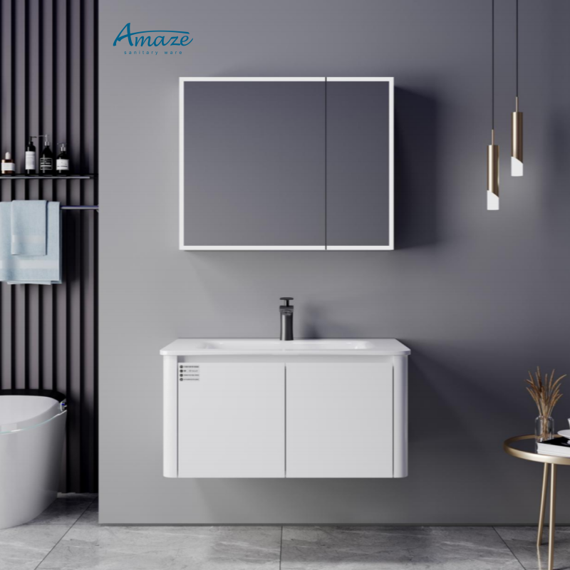خزانة حمام AMAZE، أثاث حمام عص - مراجعة Home Living Bathroom Vanity وسعره
