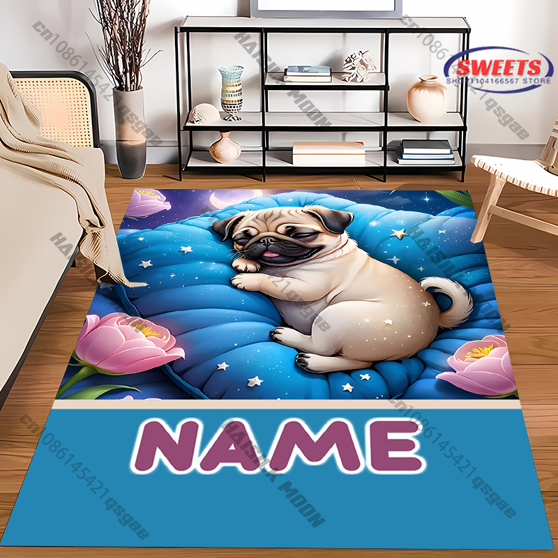 سجادة أرضية مخصصة على شكل كلب  - مراجعة Home Bathroom Name وسعره