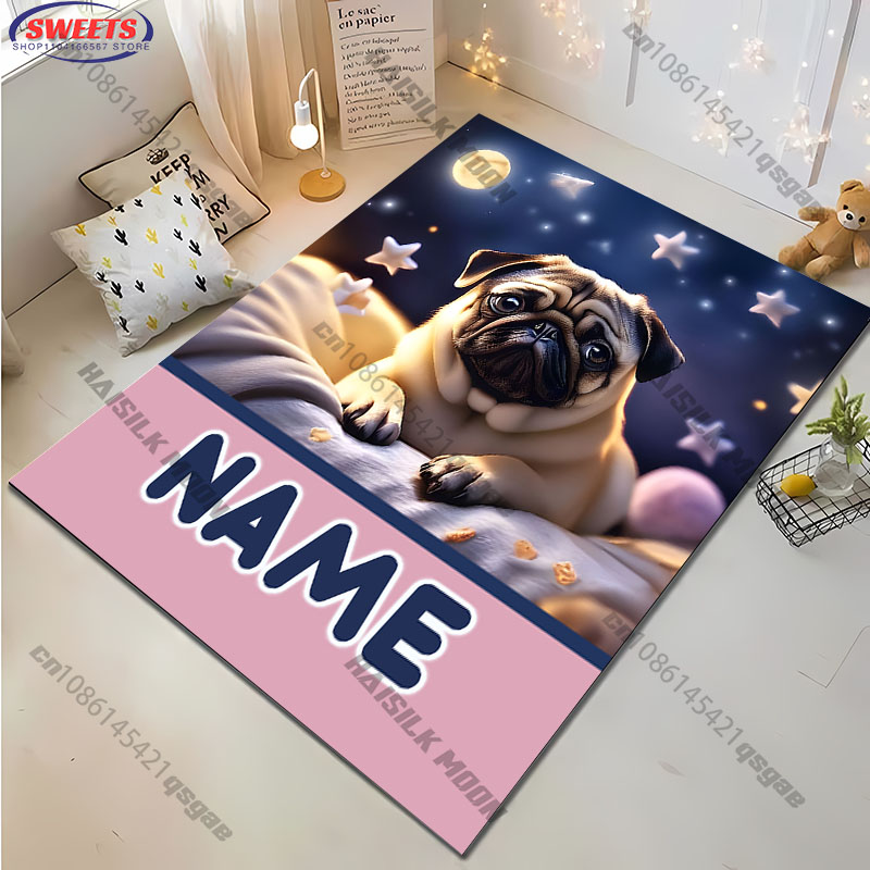 سجادة أرضية مخصصة على شكل كلب  - مراجعة Home Bathroom Name وسعره