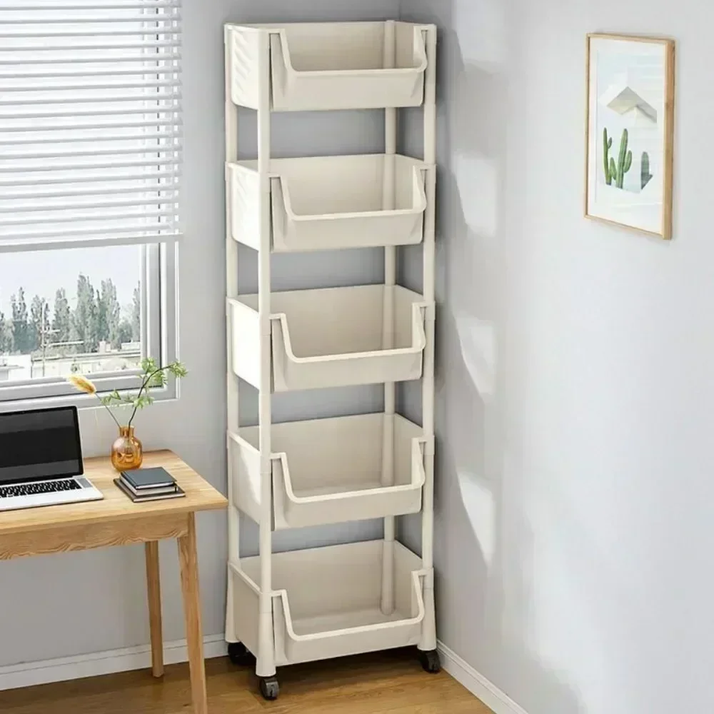 رف كتب متحرك، رف تخزين للمطبخ، - مراجعة Home Goods Bathroom Cabinets وسعره