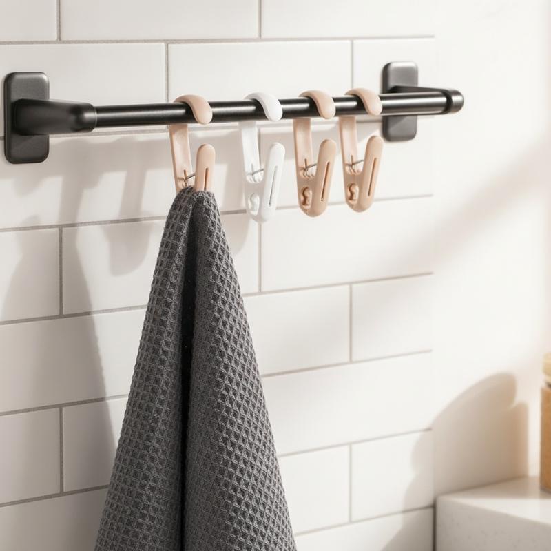 10 قطع من مشابك التعليق متعددة - مراجعة Home Bathroom Supplies وسعره