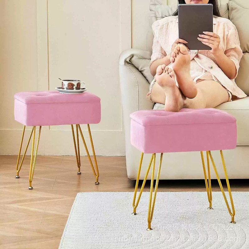 كرسي عصري ناعم للزينة مع تخزين - مراجعة Home Living Bathroom Vanity وسعره