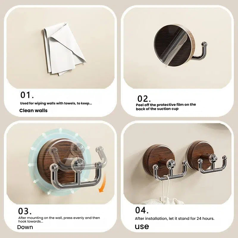 خطافات شفط خشبية للتخزين المنز - مراجعة Home Bathroom Door وسعره