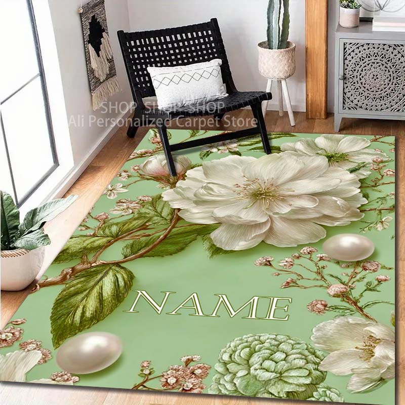سجادة مخصصة بطباعة اسم شخصي وز - مراجعة Home Bathroom Name وسعره