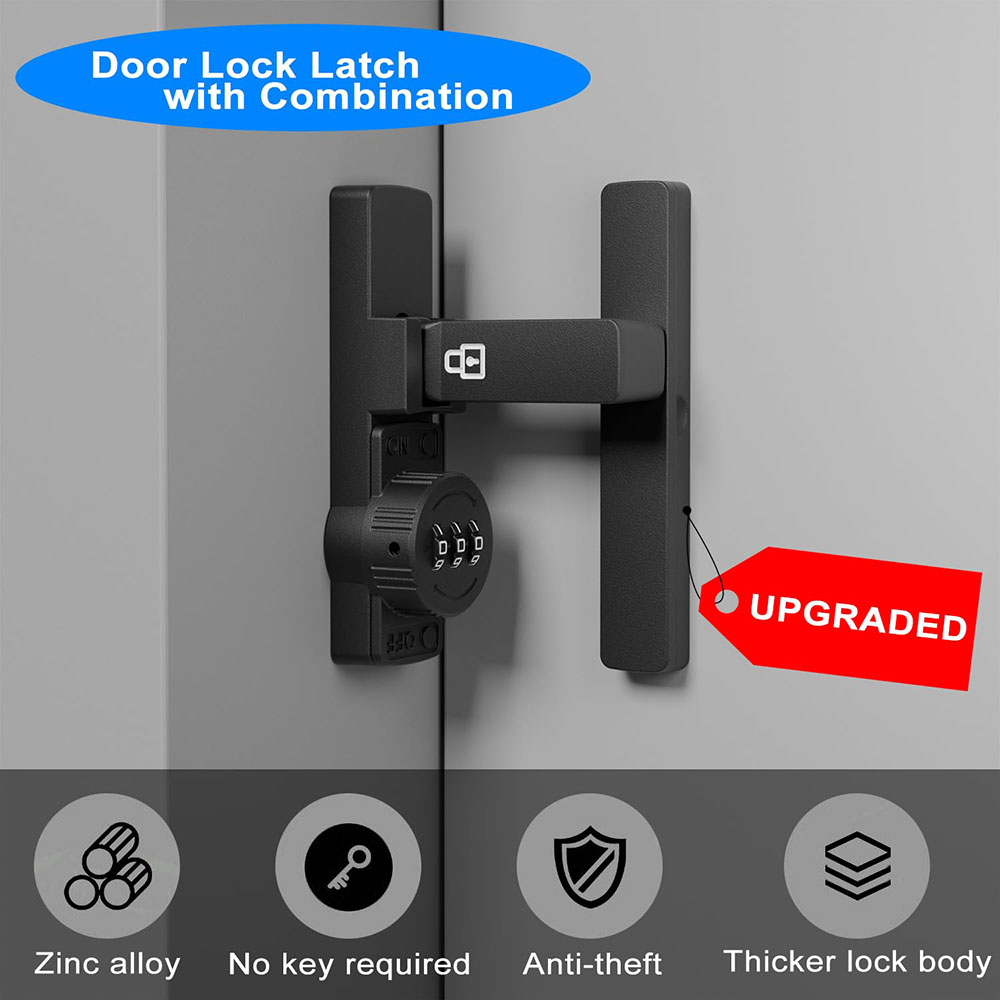 قفل باب الحظيرة الآمن مكون من  - مراجعة Home Bathroom Door وسعره