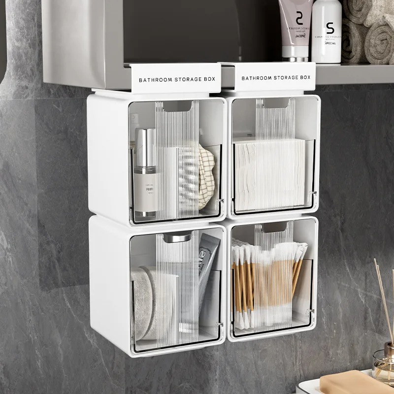 صندوق تخزين شفاف قابل للسحب لل - مراجعة Home Goods Bathroom Cabinets وسعره