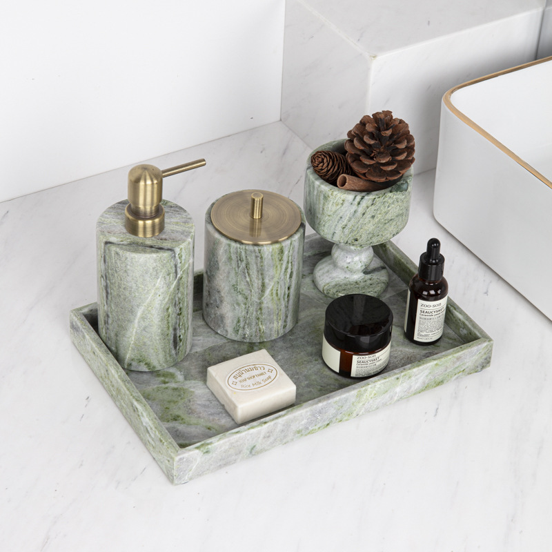 طقم صينية حمام رخامية فاخرة من - مراجعة Zara Home Bathroom وسعره