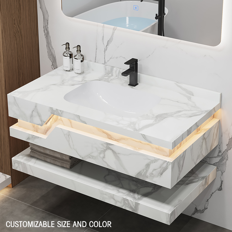 خزانة حمام بالجملة من الرخام،  - مراجعة Home Living Bathroom Vanity وسعره