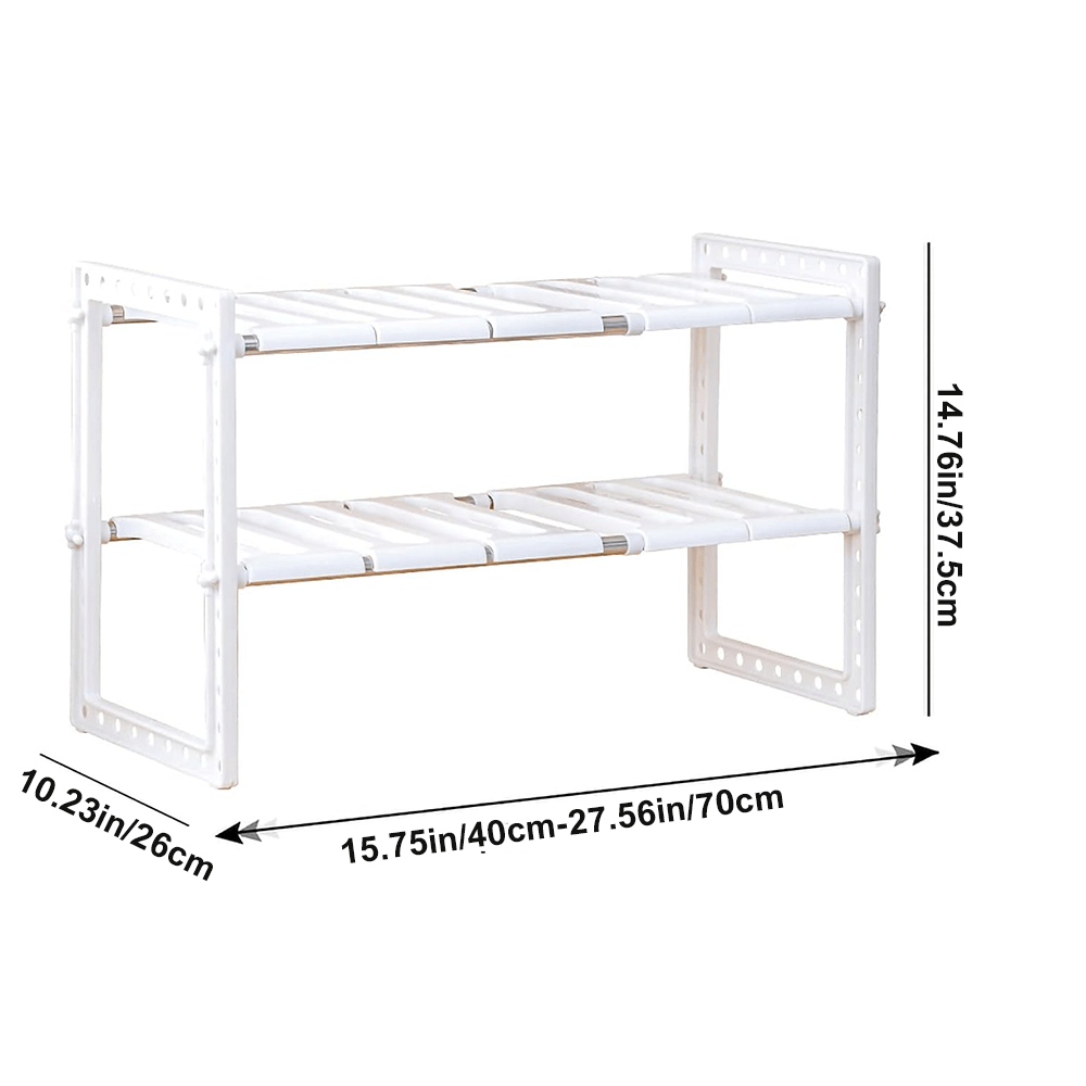 منظم تحت الحوض بطبقتين قابل لل - مراجعة Home Goods Bathroom Cabinets وسعره
