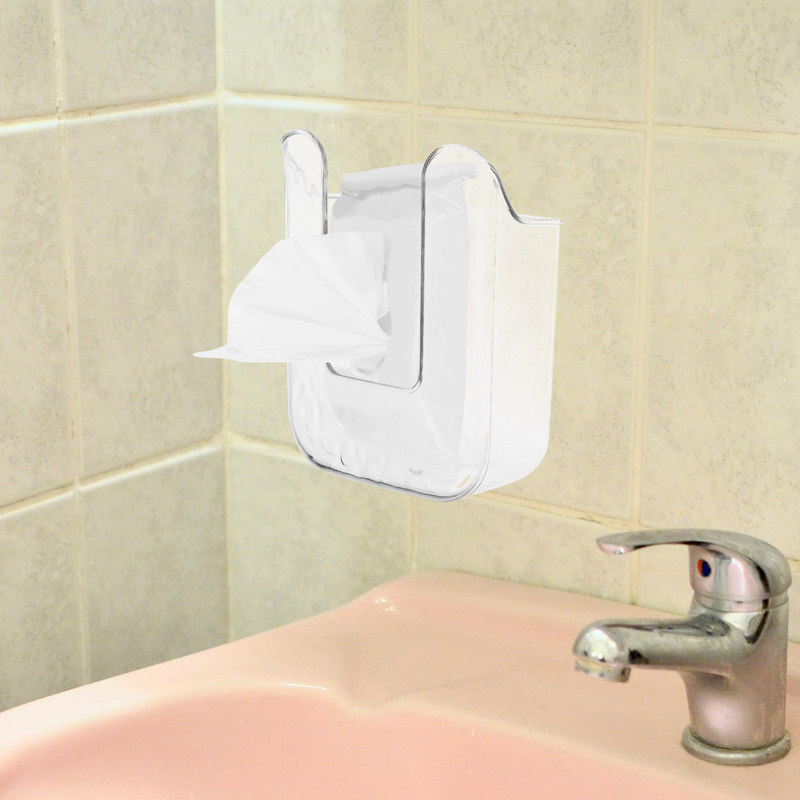 رف حائط للحمام مع حامل مناديل  - مراجعة Home Bathroom Paper Towels وسعره