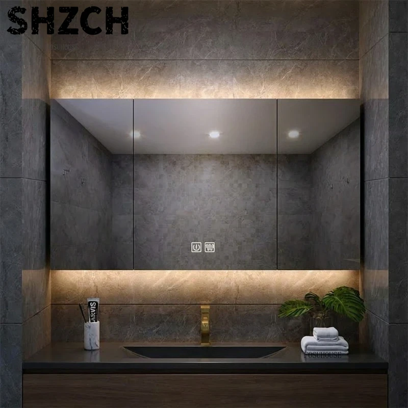 مرآة حمام عصرية سميكة مع خزانة - مراجعة Home Living Bathroom Vanity وسعره