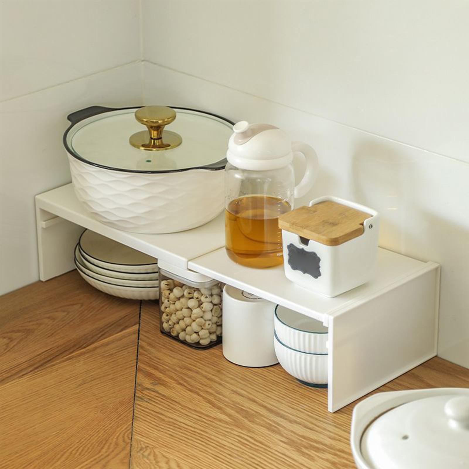 رف تخزين قابل للتمدد للمطبخ، ر - مراجعة Home Goods Bathroom Cabinets وسعره