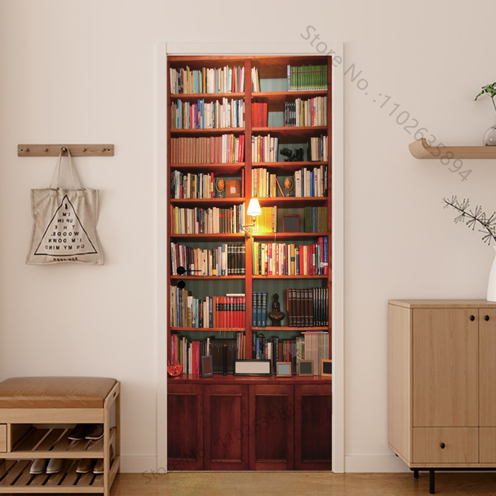 أبواب خشبية ظل للفتيات ملصق جد - مراجعة Home Bathroom Wallpaper وسعره