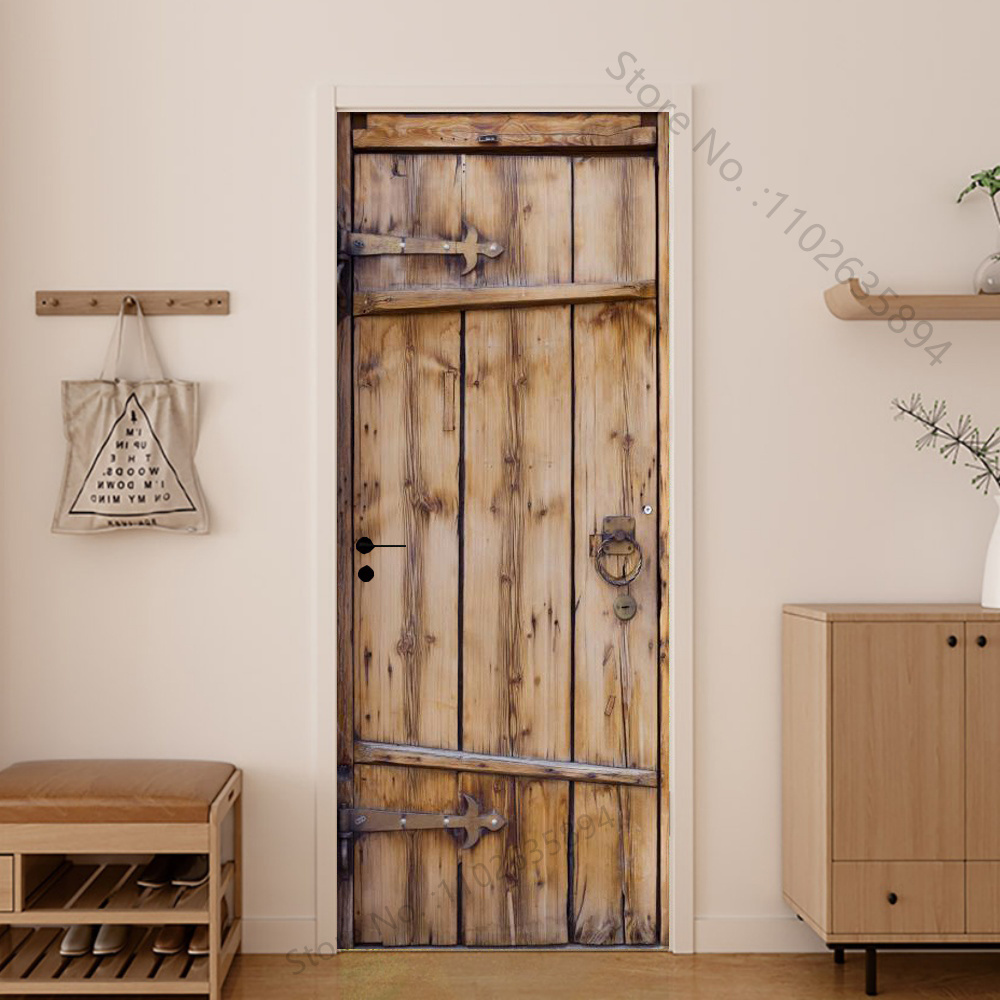 أبواب خشبية ظل للفتيات ملصق جد - مراجعة Home Bathroom Wallpaper وسعره