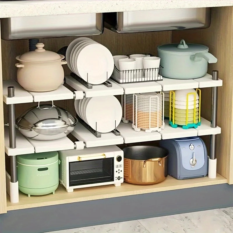 رف تخزين قابل للتعديل تحت الحو - مراجعة Home Goods Bathroom Cabinets وسعره