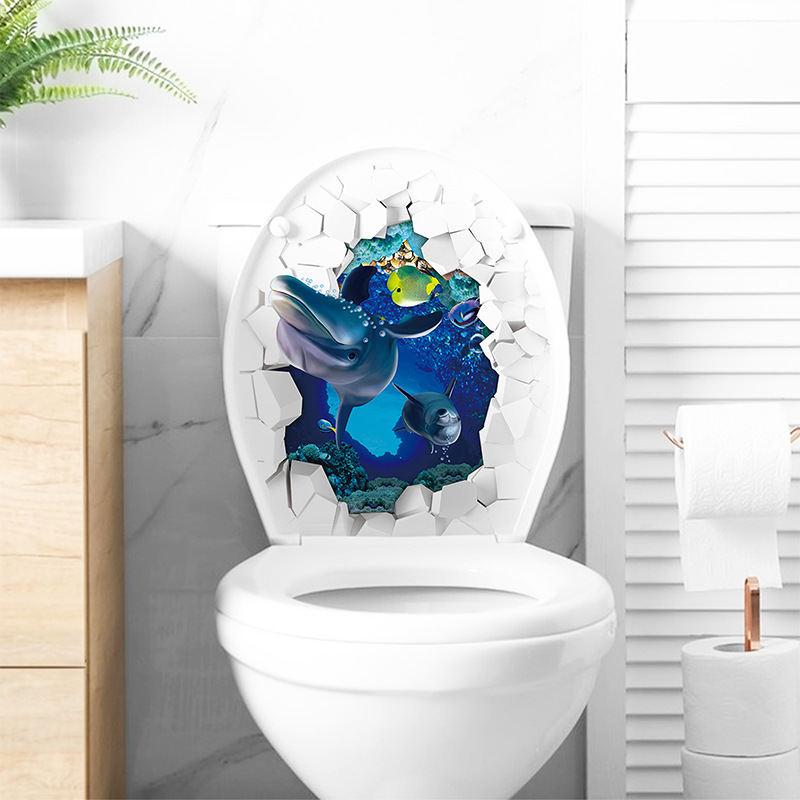 1 قطعة ثلاثية الأبعاد مقعد الم - مراجعة Home Bathroom Wallpaper وسعره