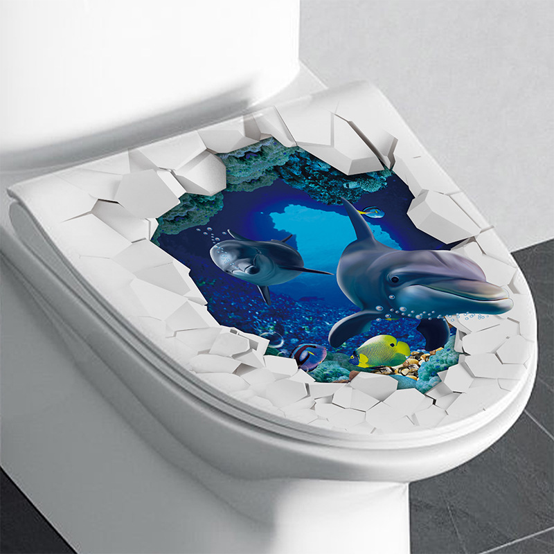 1 قطعة ثلاثية الأبعاد مقعد الم - مراجعة Home Bathroom Wallpaper وسعره