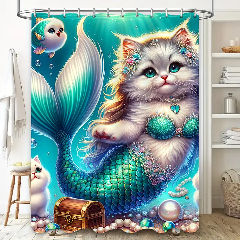 ستارة الدش حورية البحر القط ذي - مراجعة Home Decor Bathroom Ideas وسعره