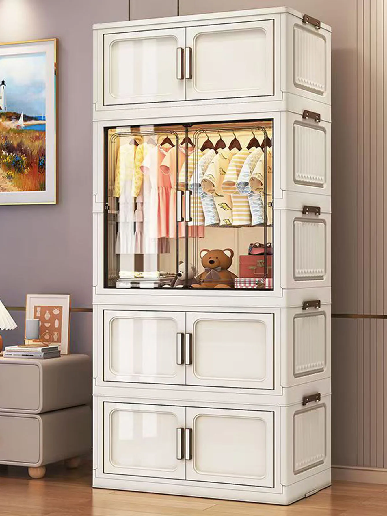 خزانة تخزين مدمجة قابلة للطي م - مراجعة Home Goods Bathroom Cabinets وسعره