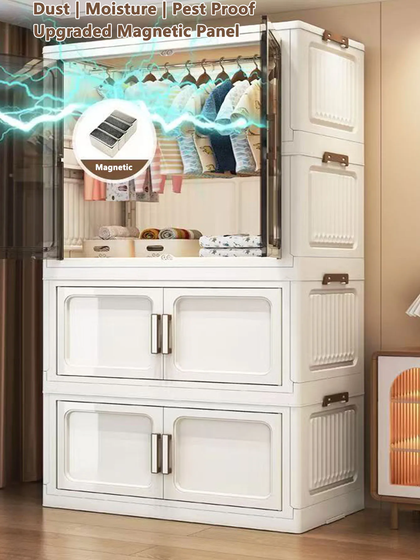 خزانة تخزين مدمجة قابلة للطي م - مراجعة Home Goods Bathroom Cabinets وسعره