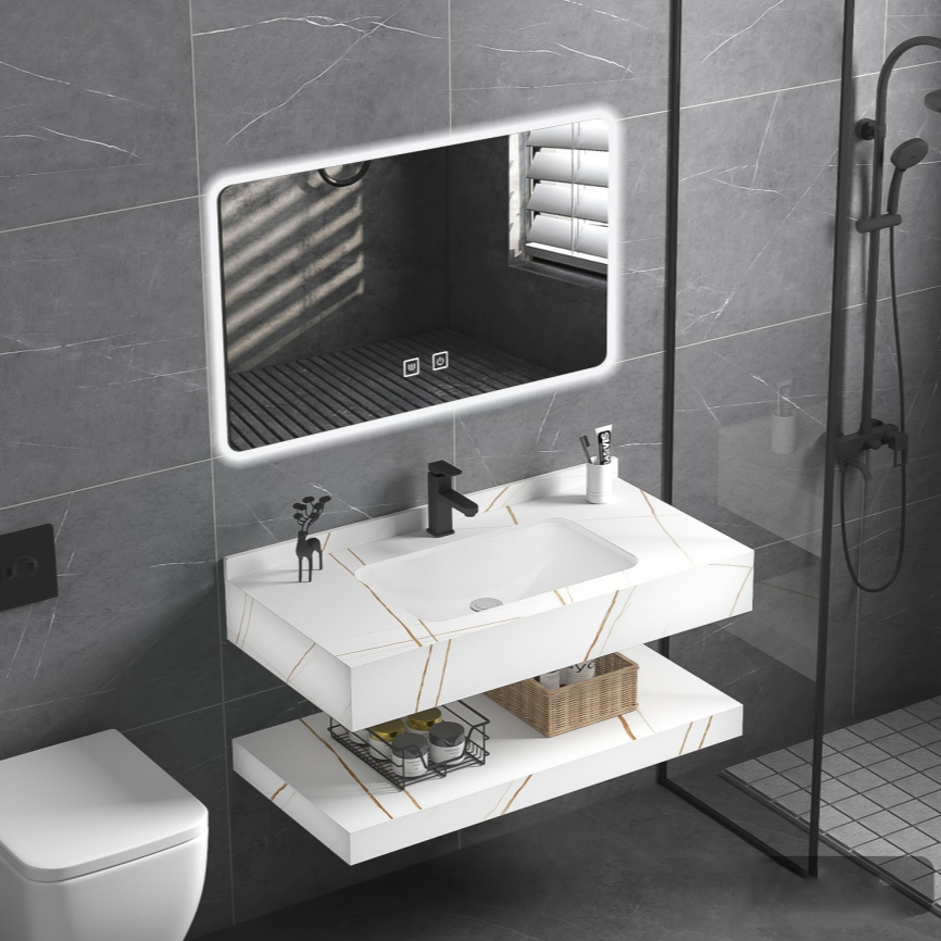 خزانة حمام متينة ذات طبقتين مث - مراجعة Home Living Bathroom Vanity وسعره