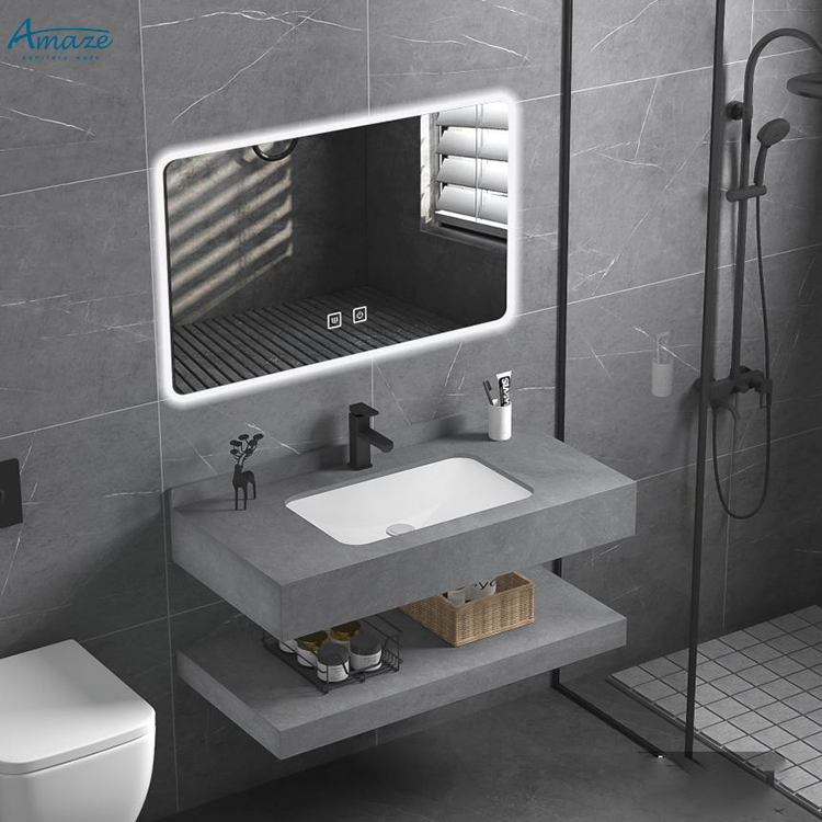 خزانة حمام متينة ذات طبقتين مث - مراجعة Home Living Bathroom Vanity وسعره