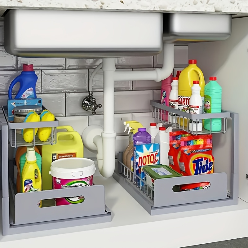 منظم قابل للسحب تحت الحوض، رف  - مراجعة Home Goods Bathroom Cabinets وسعره