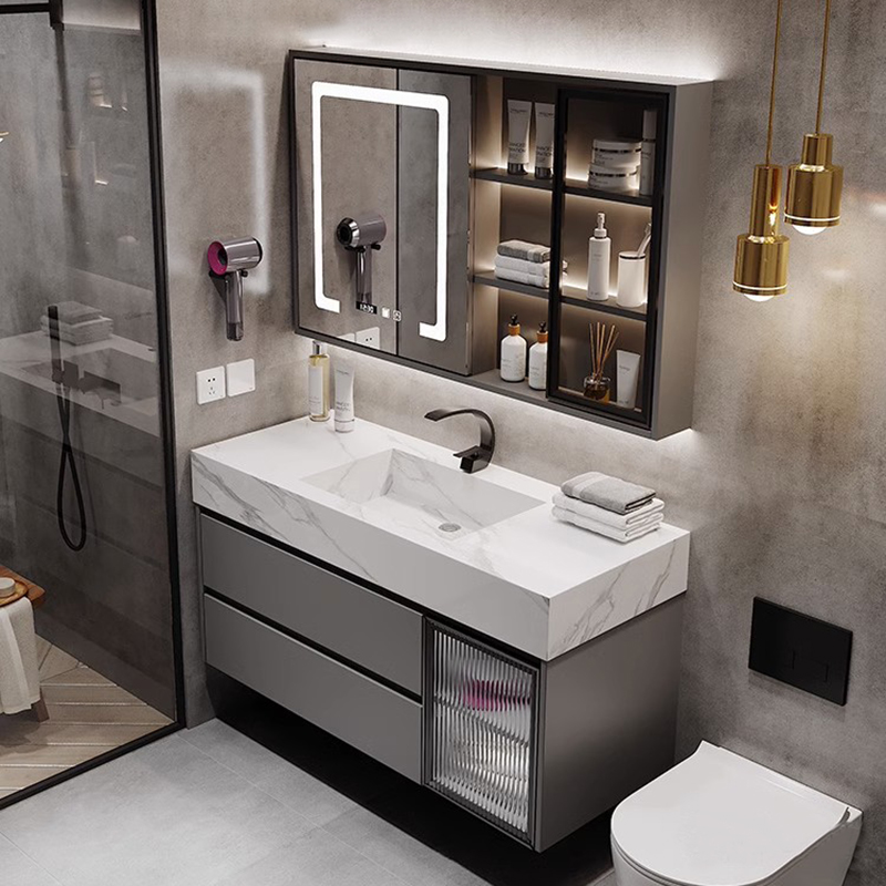خزانة حمام عصرية مع مرآة ذكية  - مراجعة Home Living Bathroom Vanity وسعره