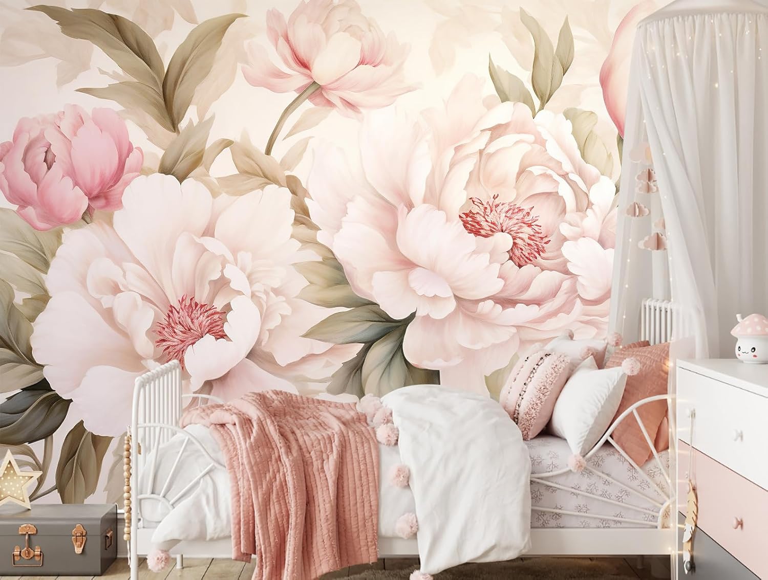 ورق جدران أنيق بتصميم زهور الف - مراجعة Home Bathroom Wallpaper وسعره