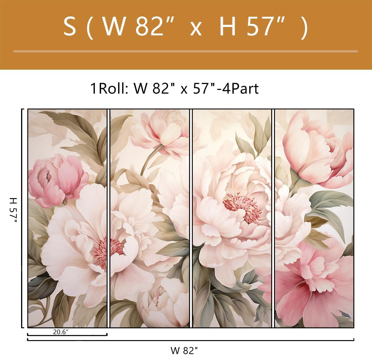 ورق جدران أنيق بتصميم زهور الف - مراجعة Home Bathroom Wallpaper وسعره