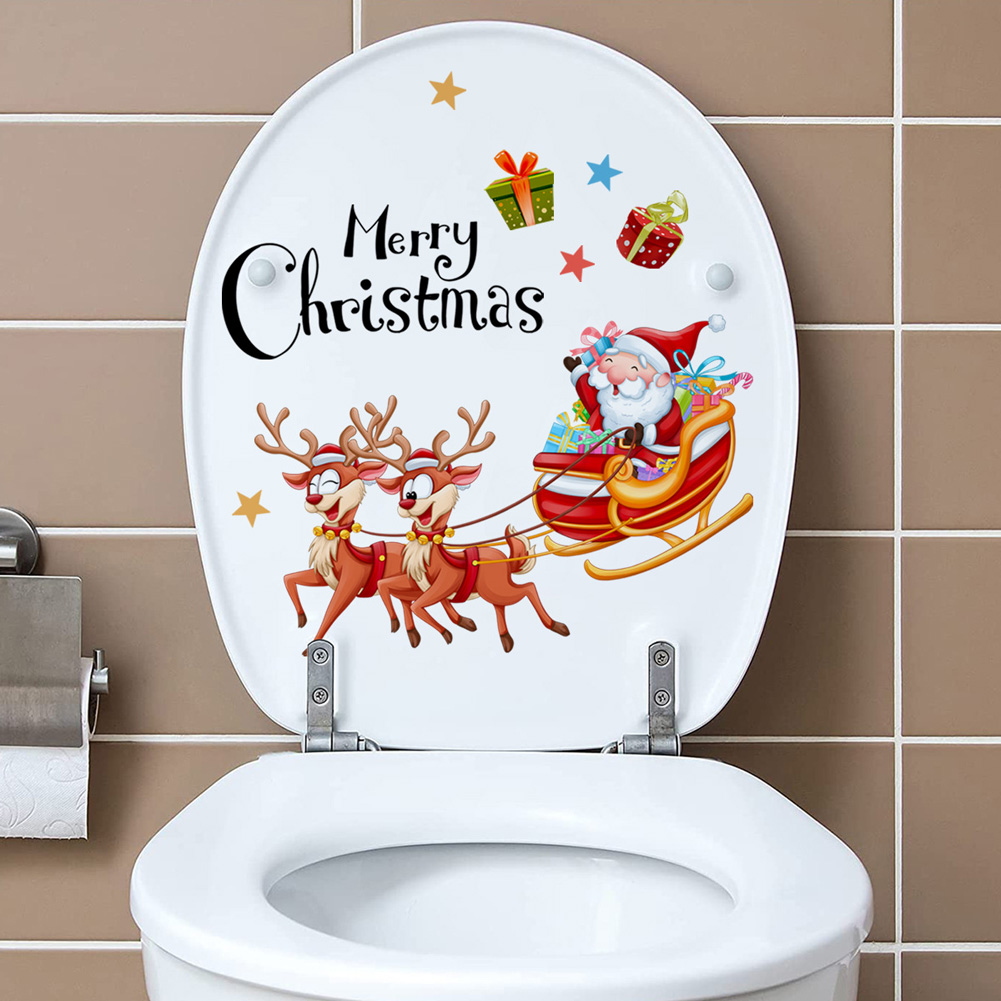 سانتا كلوز الغزلان النقل ملصقا - مراجعة Home Of The Year Bathroom وسعره