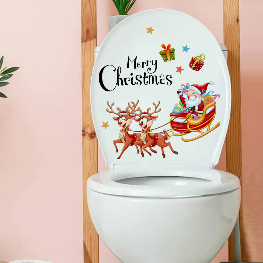 سانتا كلوز الغزلان النقل ملصقا - مراجعة Home Of The Year Bathroom وسعره