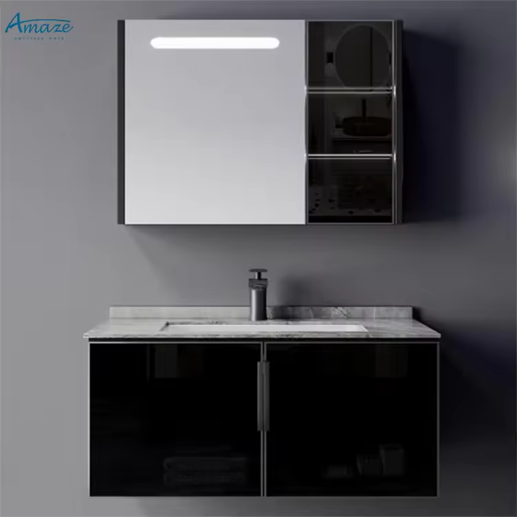 خزانة حمام بتصميم عصري مع مرآة - مراجعة Home Living Bathroom Vanity وسعره