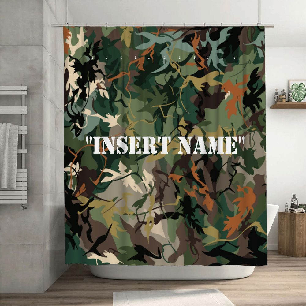 ستارة دش مطبوعة مموهة شخصية قا - مراجعة Home Bathroom Name وسعره