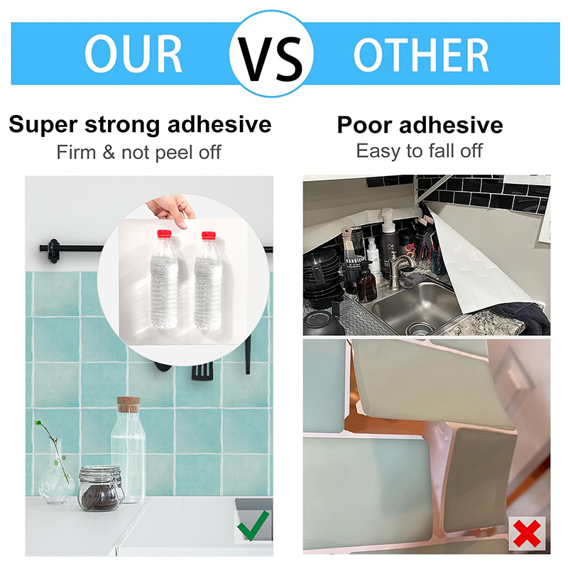 5/10 قطع من ورق الحائط الرخامي - مراجعة Home Bathroom Wallpaper وسعره