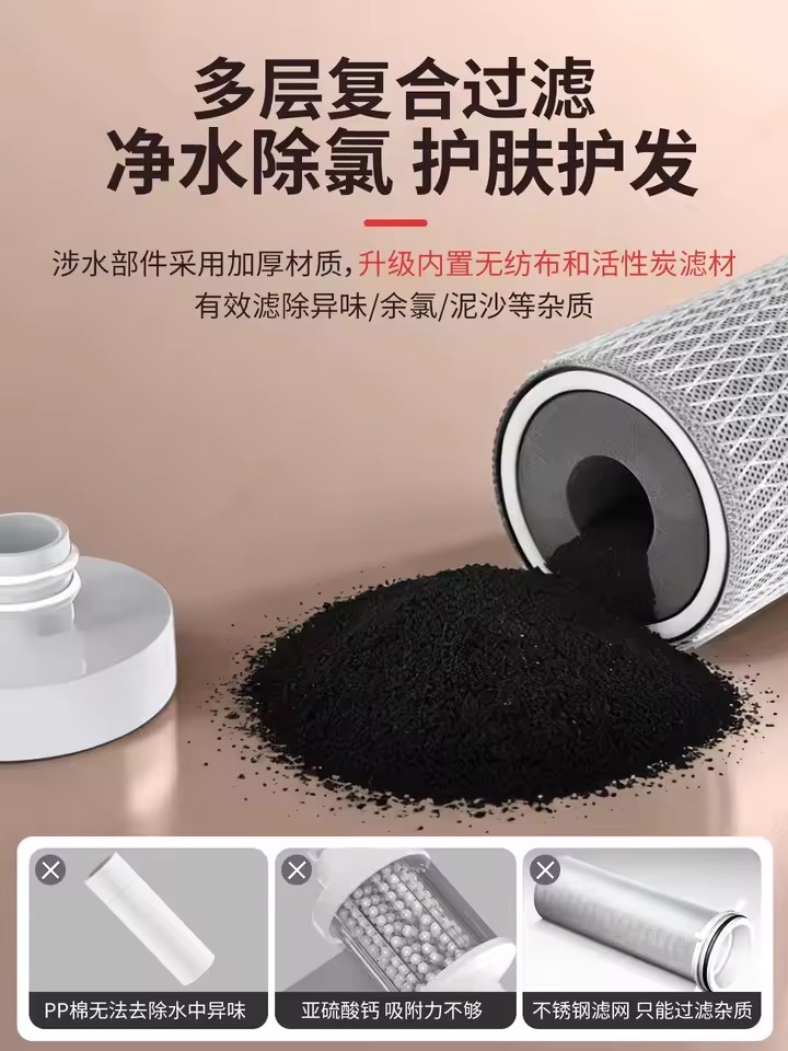فلتر دش عالمي جديد 1 قطعة لتنق - مراجعة Home Bathroom Water Filter وسعره