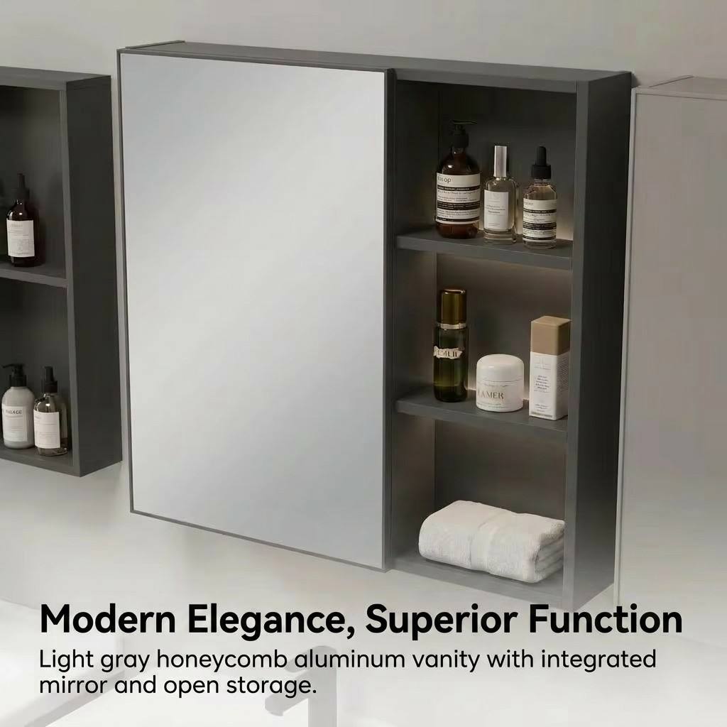خزانة حمام عصرية صديقة للبيئة  - مراجعة Home Living Bathroom Vanity وسعره