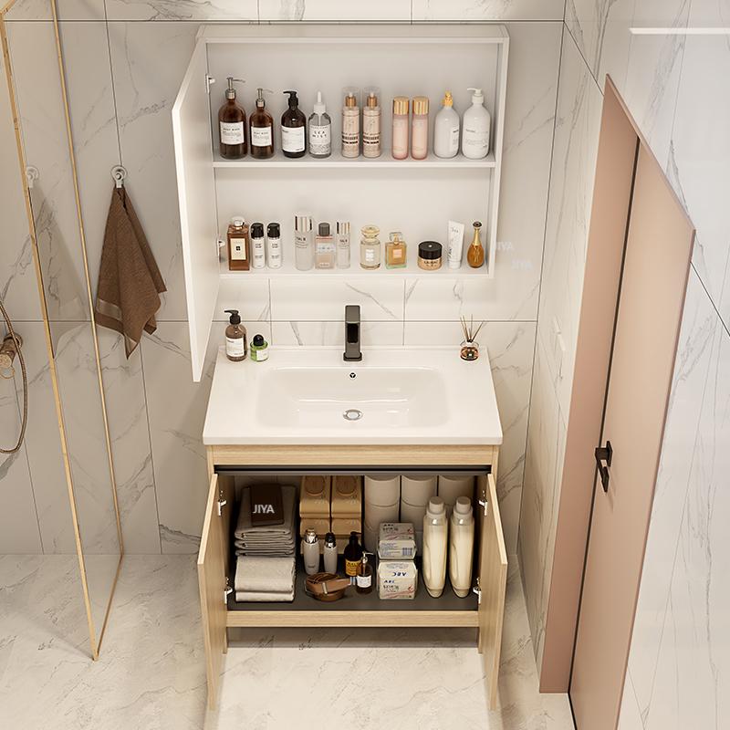 خزانة حمام مخصصة قائمة على الأ - مراجعة Home Living Bathroom Vanity وسعره