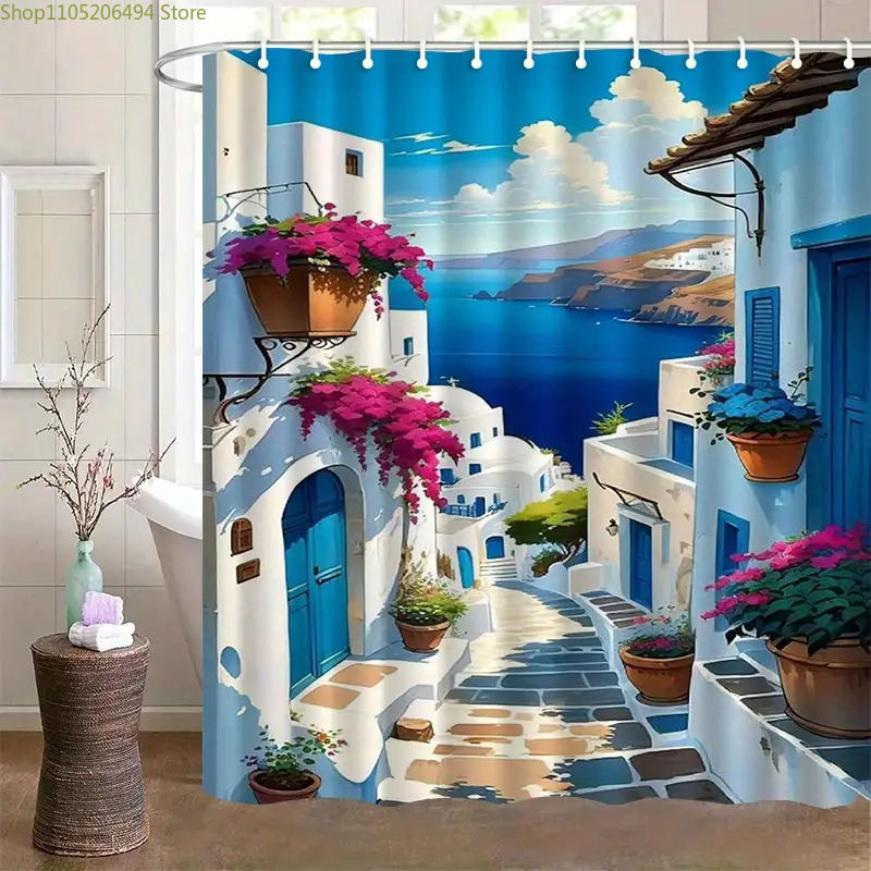 ستارة حمام بتصميم جزيرة سانتور - مراجعة Home Decor Bathroom Ideas وسعره