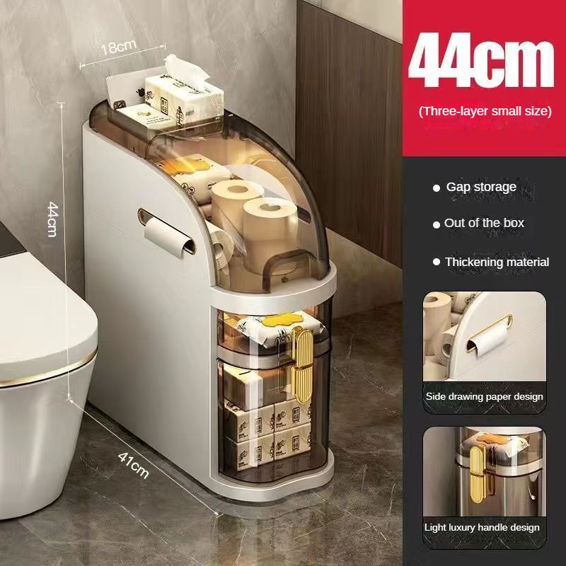 خزانة تخزين الحمام الضيقة مع أ - مراجعة Home Goods Bathroom Cabinets وسعره
